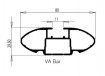 Rhino Rack příčná tyč Vortex 1260 mm černá